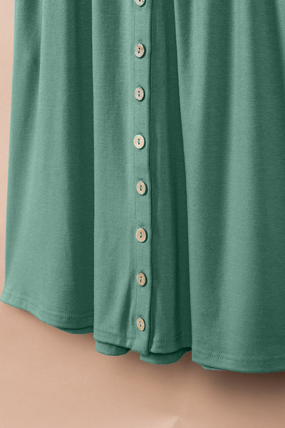 Ärmelloses Mini‑Kleid – Modal, Hohe Taille & Drapiertes Detail