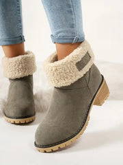 Sofia | Klassische Winterstiefel für Damen – Grau