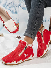 LÉA | BEQUEME WINTERSTIEFELETTEN MIT ERGONOMISCHER STÜTZE – Rot