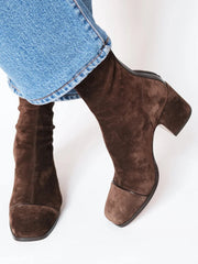 Isabel | Damen-Stiefel stylisch & modern elegant – Dunkelbraun