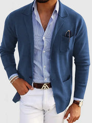 Caeric - Taillierte Jacke – Blau