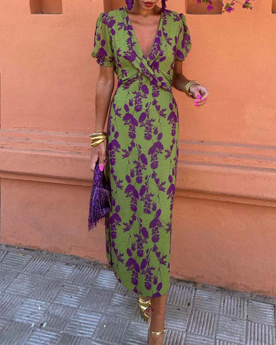 Abriella – Kleid mit lebendigem Blumendruck
