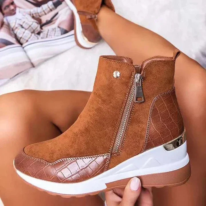 Bequeme wasserdichte damenstiefelette