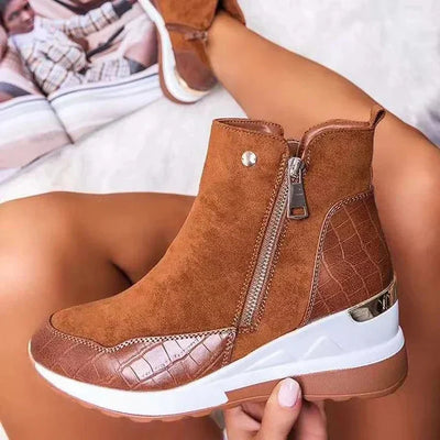 Bequeme wasserdichte damenstiefelette