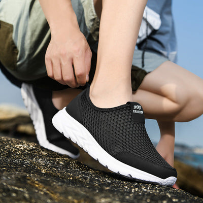 Atmungsaktive und robuste outdoor-schuhe für herren