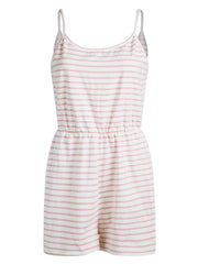 Damen stylischer Jumpsuit mit verstellbaren Trägern und Gummizug in der Taille Drune – Rosa