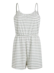 Damen stylischer Jumpsuit mit verstellbaren Trägern und Gummizug in der Taille Drune – Grau