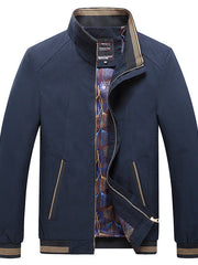 Herren Langarmjacke mit Taschen – Blau