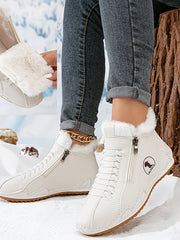 LÉA | BEQUEME WINTERSTIEFELETTEN MIT ERGONOMISCHER STÜTZE – Weiß