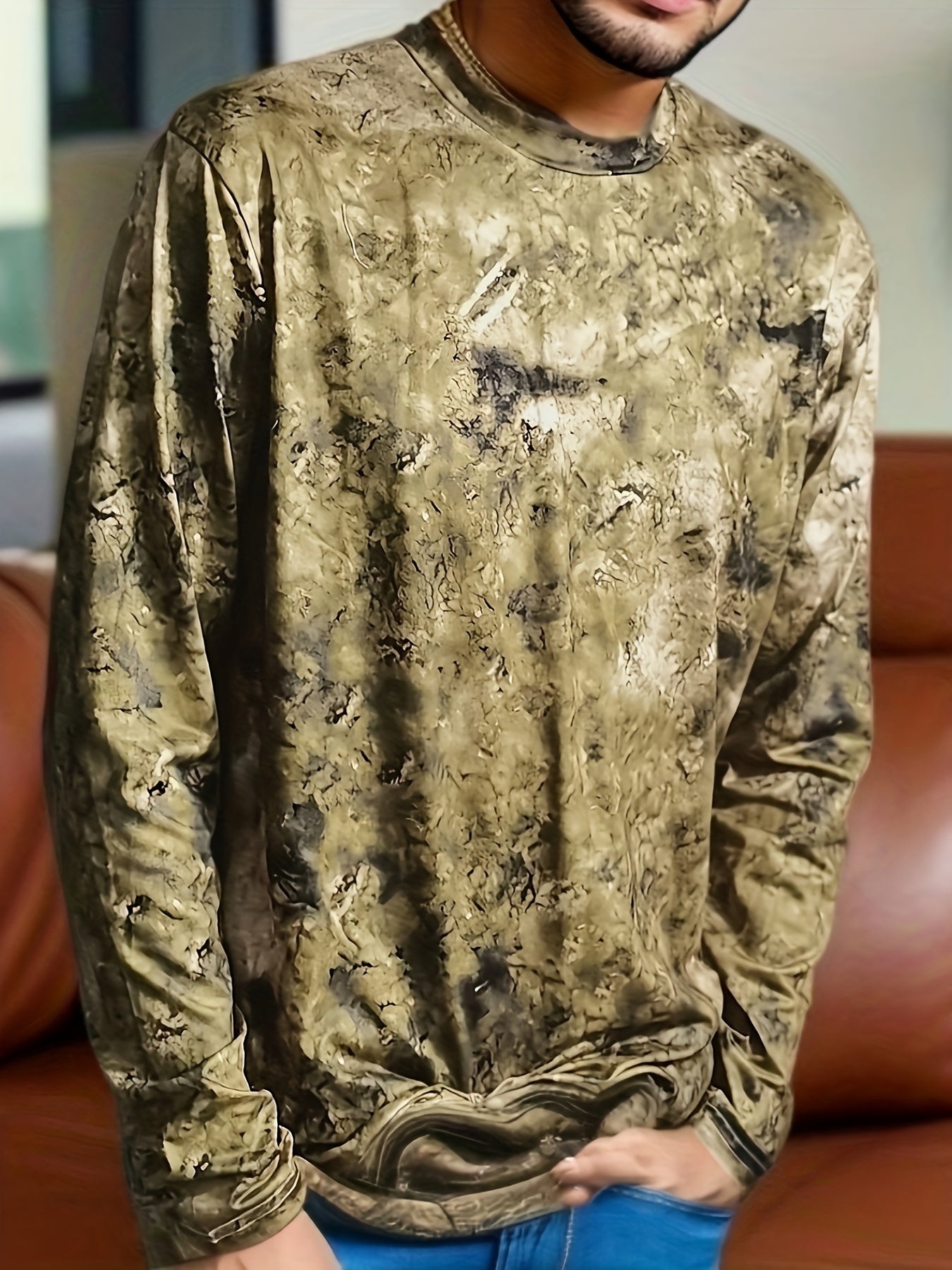 Calvin – Langärmeliges T-Hemd Mit Blockmuster