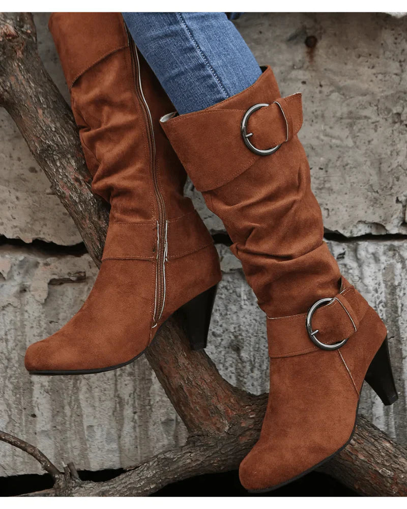 Weiche hohe stiefel für damen
