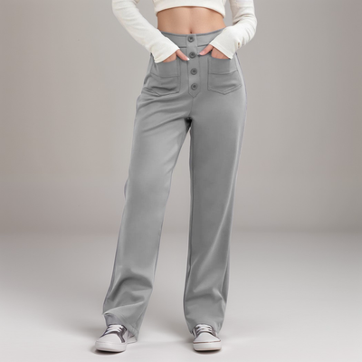 Nina | Elastische Hose mit hoher Taille