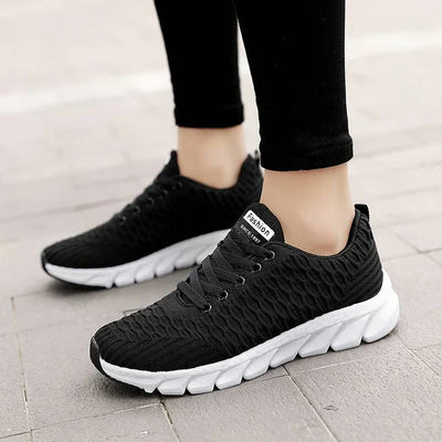 Bequeme damen-sneaker mit memory-schaum