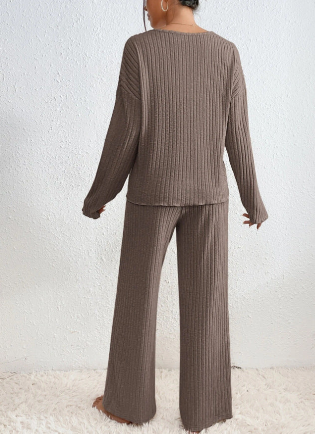 Daphne – stilvolles zweiteiliges Set mit geripptem design für damen