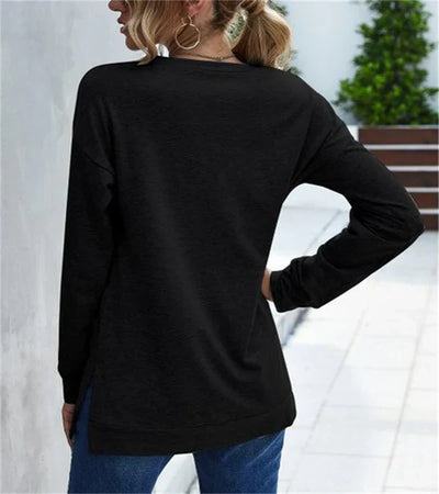 Fable - frühlings-langarmshirt in volltonfarbe