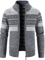 Lucas | Moderne und Warme Herren Pullover Jacke – Dunkelgrau