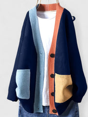 Marisa | Zeitloser Cardigan Damen Ensemble – Blau