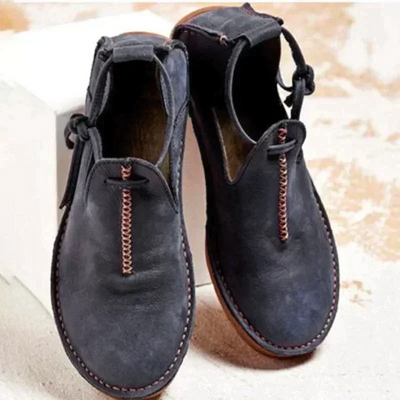 Hochwertige leder-damenschuhe für den herbst