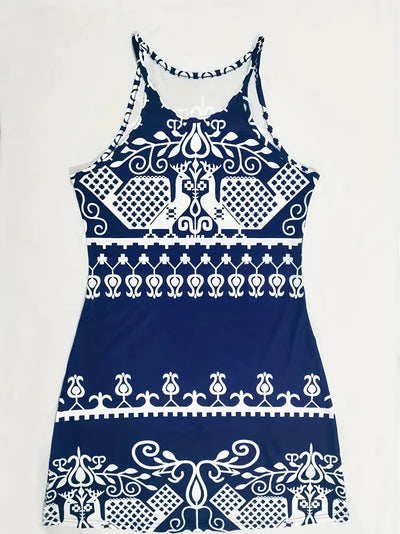 Aloura – Stilvolles ärmelloses Neckholderkleid