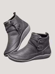 Jasmin | Damen Frühjahrs Lässige Knöchelriemen Stiefel – Grau