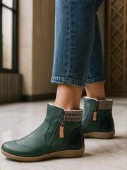 Geordie | Waterproof Orthopedic Leather Boots – grun