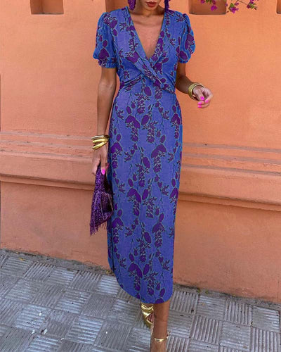 Abriella – Kleid mit lebendigem Blumendruck