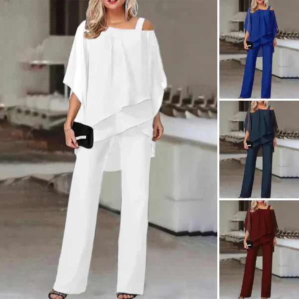 Wilma – elegantes, schulterfreies zweiteiler-set für damen
