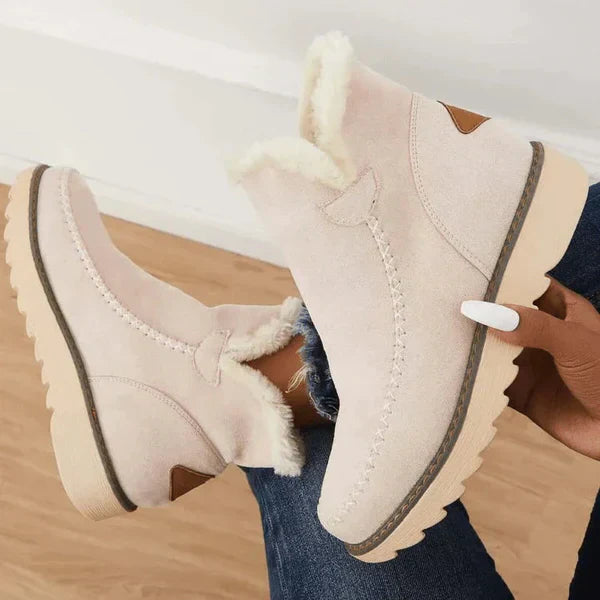 Stylische warme winterschuhe mit bequemer passform für damen