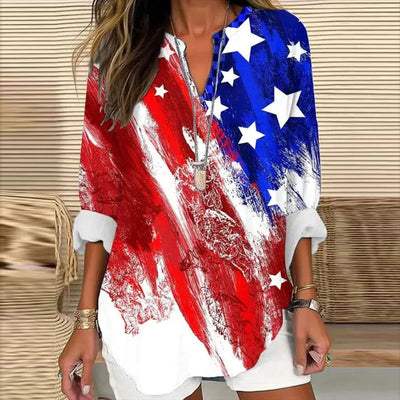 Orielis – Stilvolle bedruckte Bluse