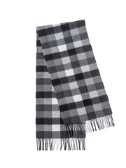 Luxus-Wollschal | warmer langer Schal – Dunkelgrau
