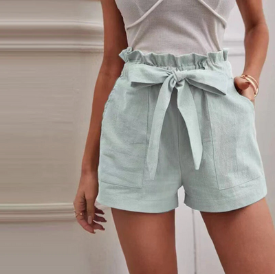 Aurelith – Elegante Rüschen-Shorts mit hoher Taille