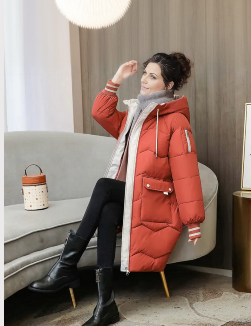 Alessia | Kuscheliger Winter gefütterter Parka Damenmantel