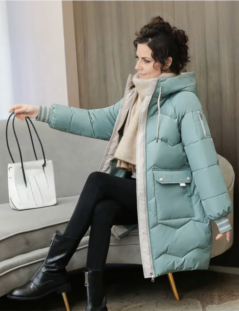 Alessia | Kuscheliger Winter gefütterter Parka Damenmantel