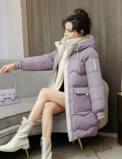 Alessia | Kuscheliger Winter gefütterter Parka Damenmantel
