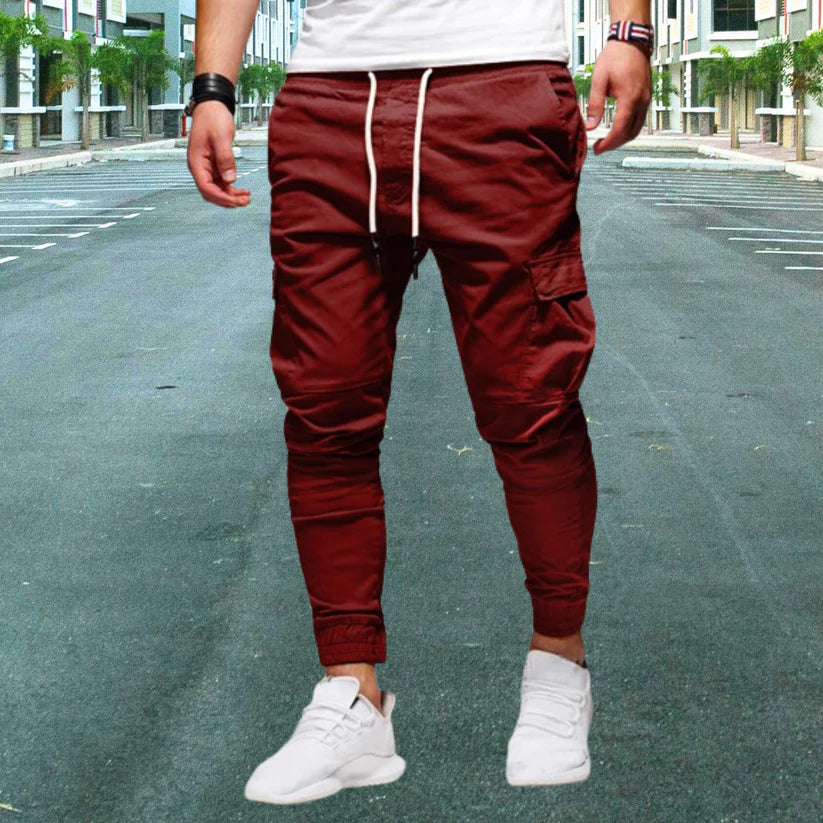 Lässige cargohose für herren mit aufgesetzten taschen - Daniel