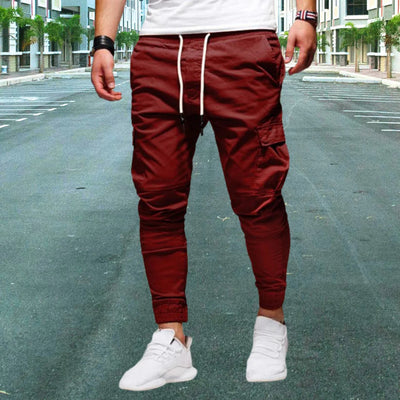 Lässige cargohose für herren mit aufgesetzten taschen - Daniel