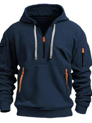 Daevric - Softtouch-Hoodie – Dunkelblau