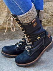 Stilvolle Hohe Damen Winterstiefel - Nora – Blau