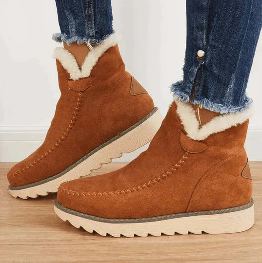 Stylische warme winterschuhe mit bequemer passform für damen