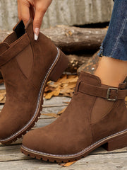 Katharina | Stilvolle Und Elegante Chelsea Stiefeletten – Kastanienbraun