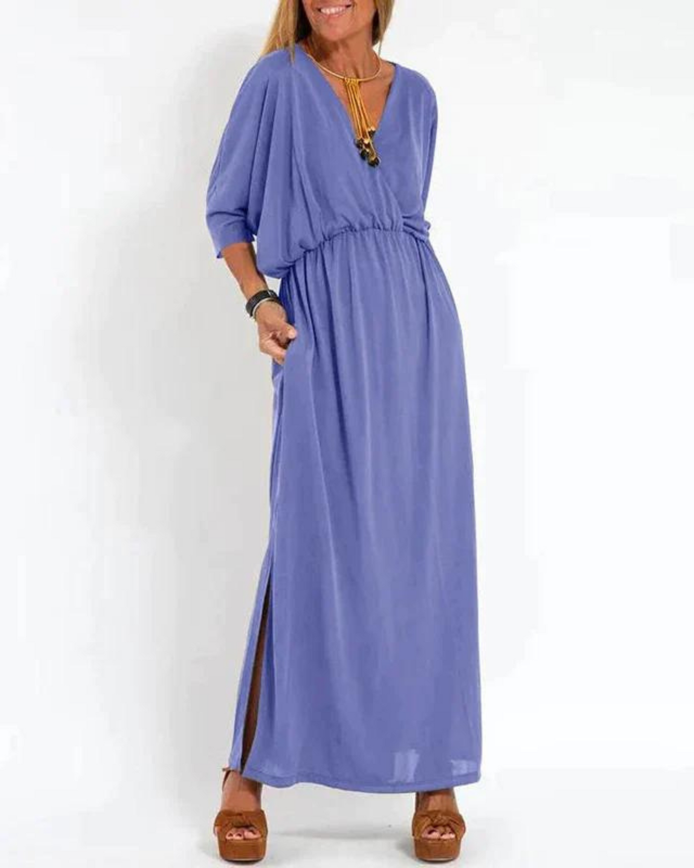 Vintage Langes Kleid für Damen