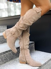 Jossy - Trendige Damenstiefel – Beige