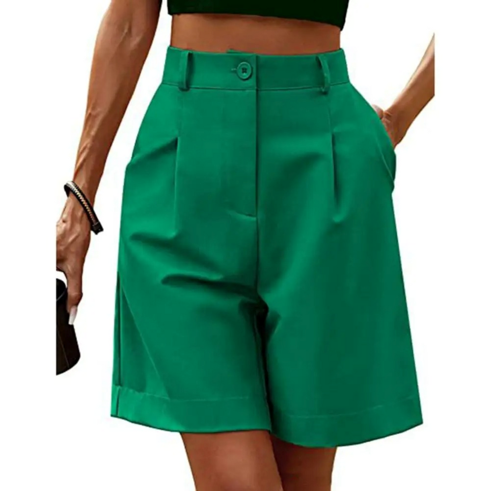 Luxe Lounge Shorts – High‑Waist Satin‑Feel, Atmungsaktiv, Vegan