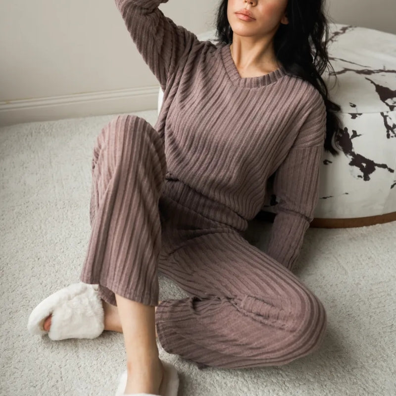 CLAIRE | GERIPPTES ZWEITEILIGES SET