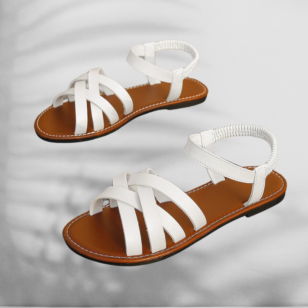 Zenzi | Flache Riemchensandalen für Damen