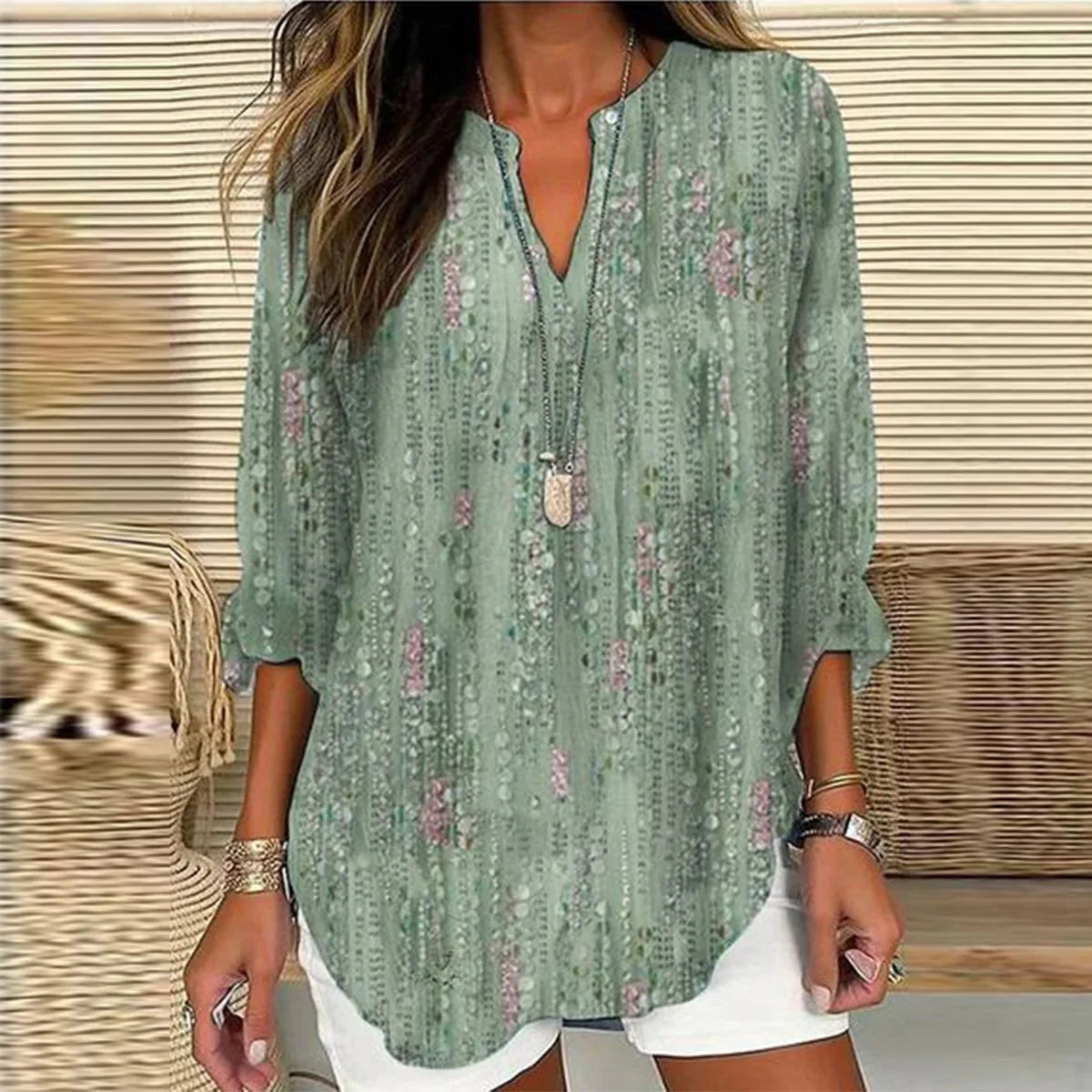 Orielis – Stilvolle bedruckte Bluse