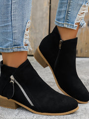 Mia - Stiefel mit Reißverschluss – Schwarz