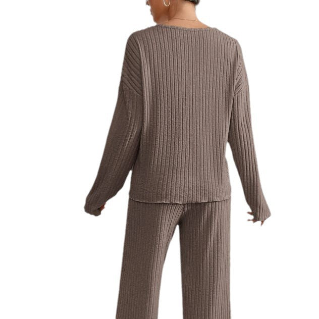 Daphne – stilvolles zweiteiliges Set mit geripptem design für damen