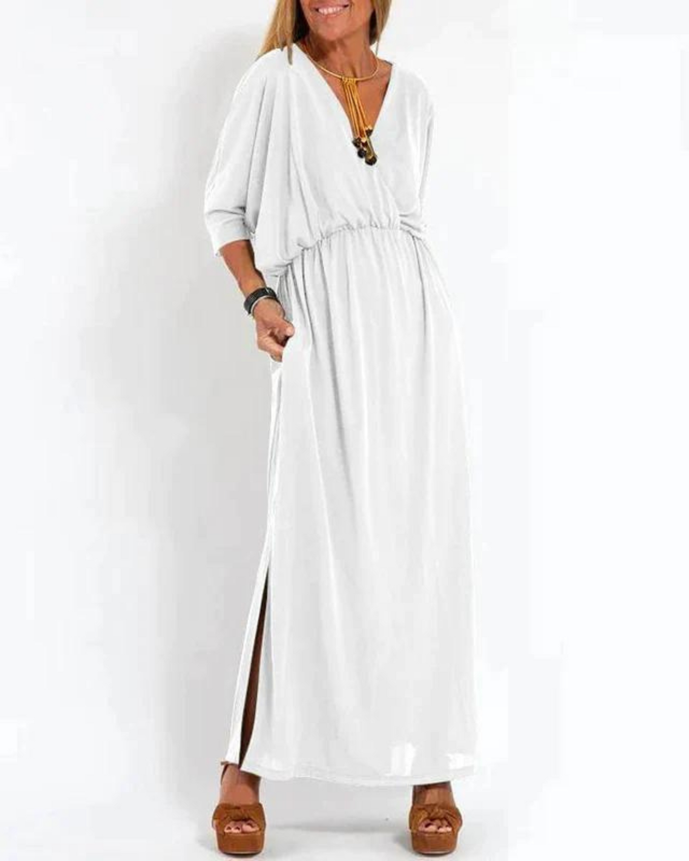 Vintage Langes Kleid für Damen