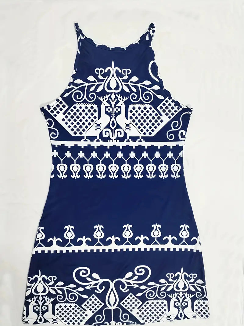 Aloura – Stilvolles ärmelloses Neckholderkleid